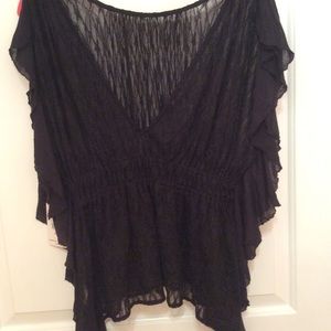 NWT free people sheer lace top
